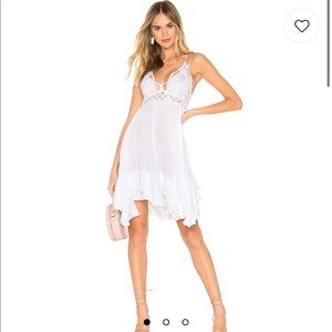 NWT Free People Adella White Slip Dress, Med